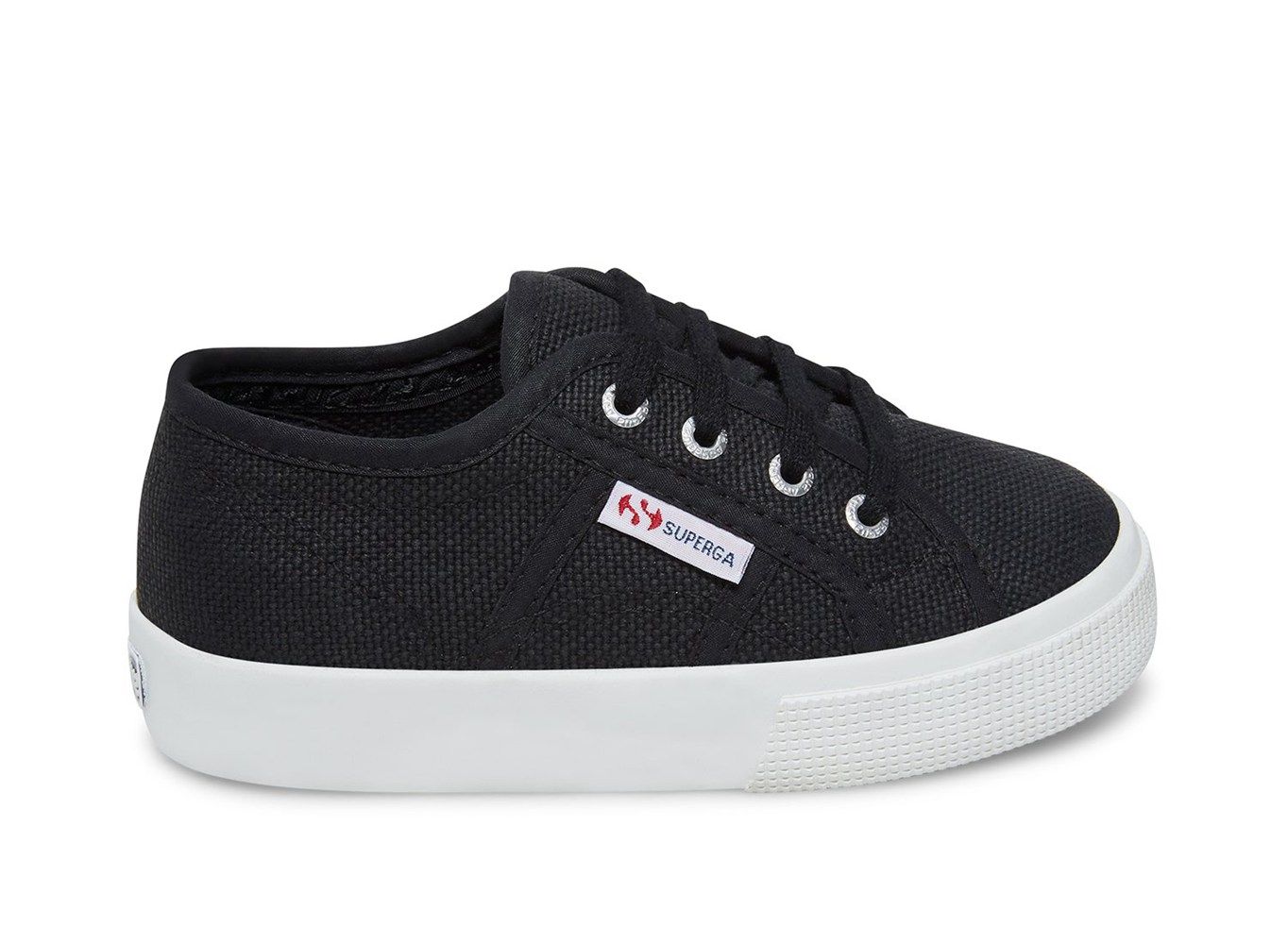 Tenis Infantil Pretas/Branco - Superga 2730 Cotj - ZAXET-3805